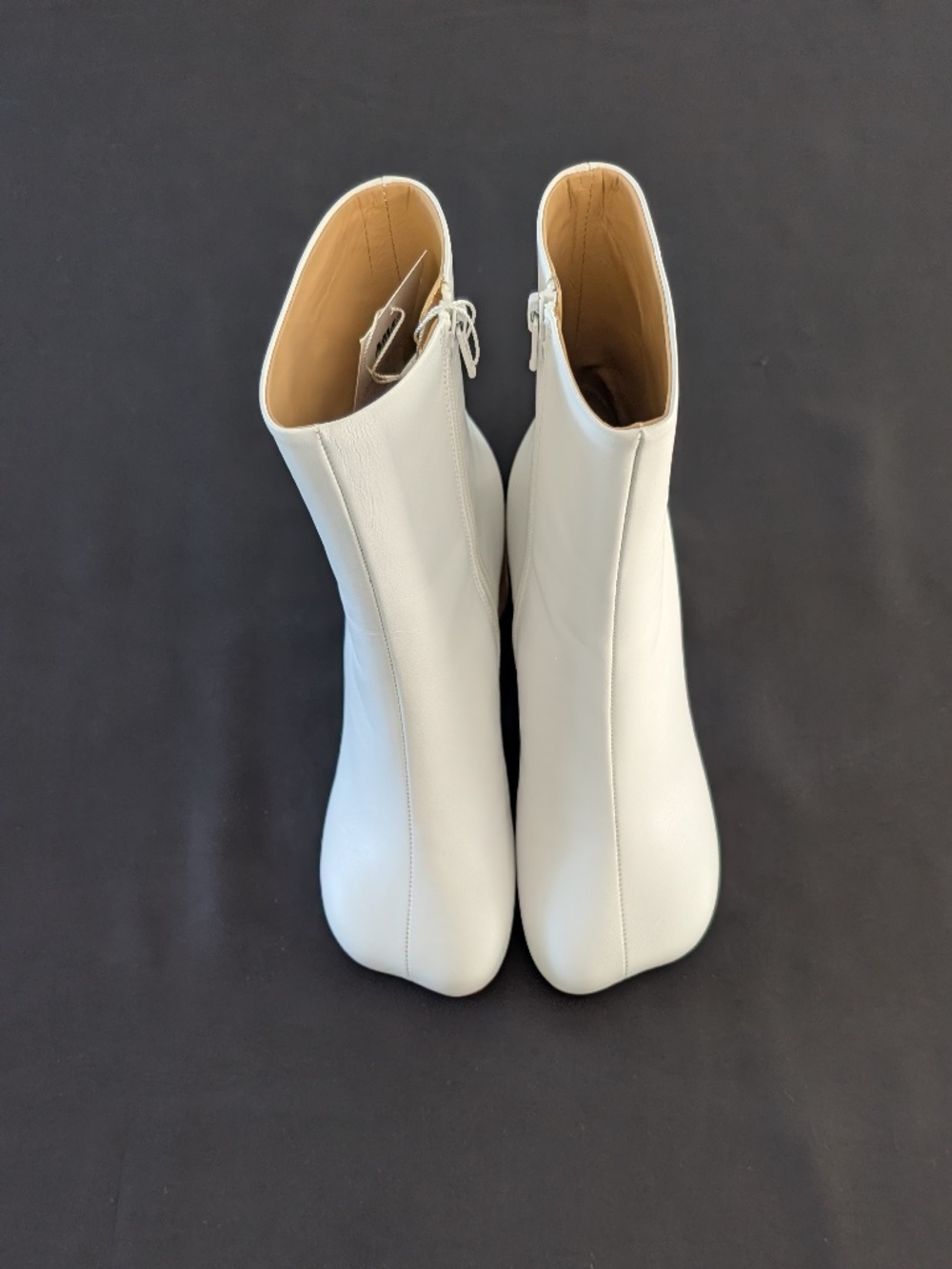 MM6 Maison Margiela Anatomic 70mm Ankle Boots White Leather EU 37 US 6-6.5 NIB